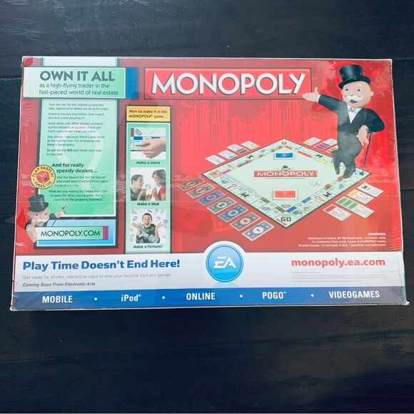 Vintage HASBRO Classic Monopoly Board Game in Original Clear Packaging - Picture 3 of 7